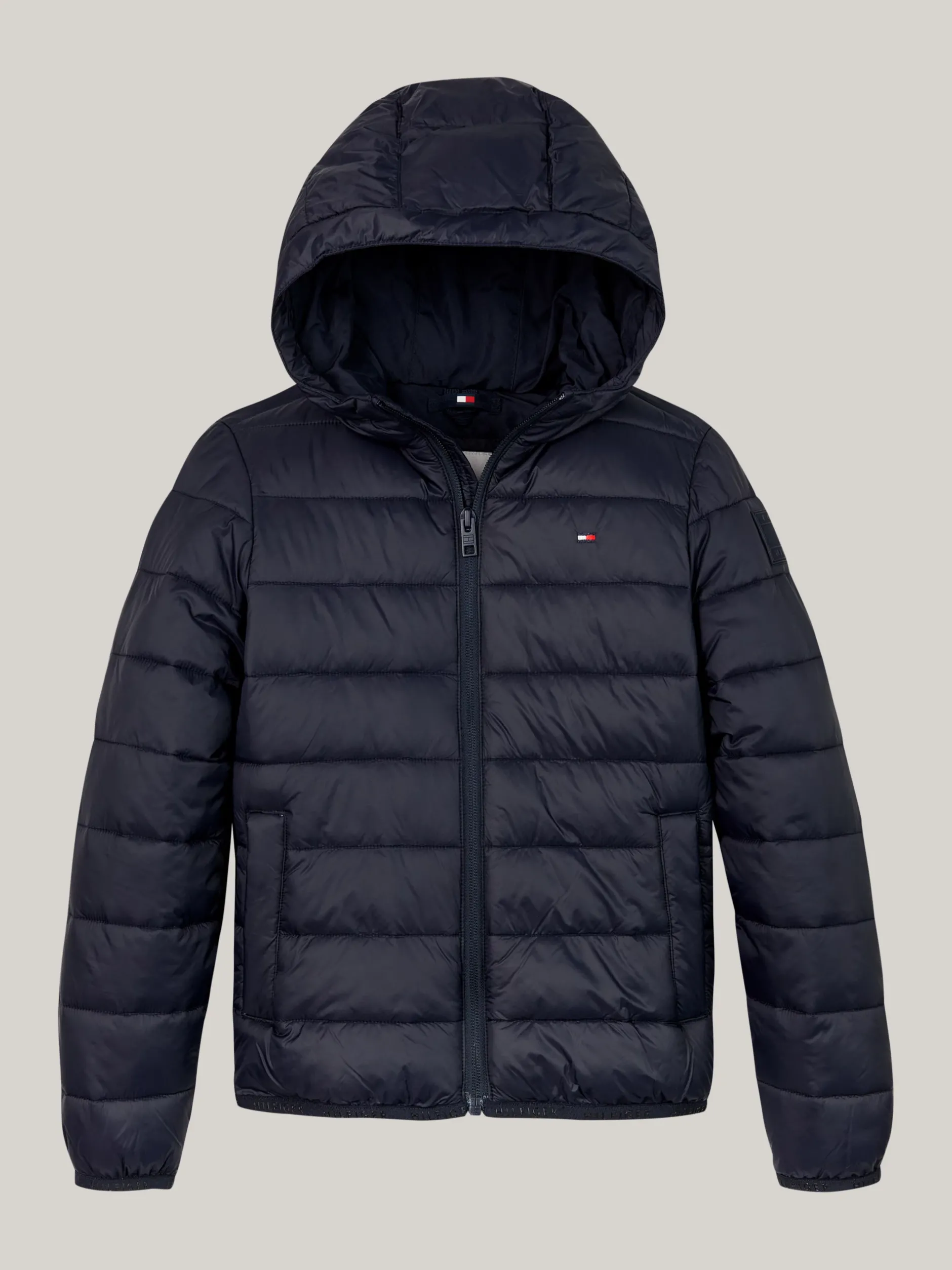 Kurtki I Płaszcze|Kurtki*Tommy Hilfiger Lekka Ocieplana Kurtka Z Kapturem DESERT SKY