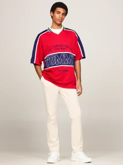 Spodnie*Tommy Hilfiger Lekkie Chinosy Austin O Wąskim Kroju NEWSPRINT