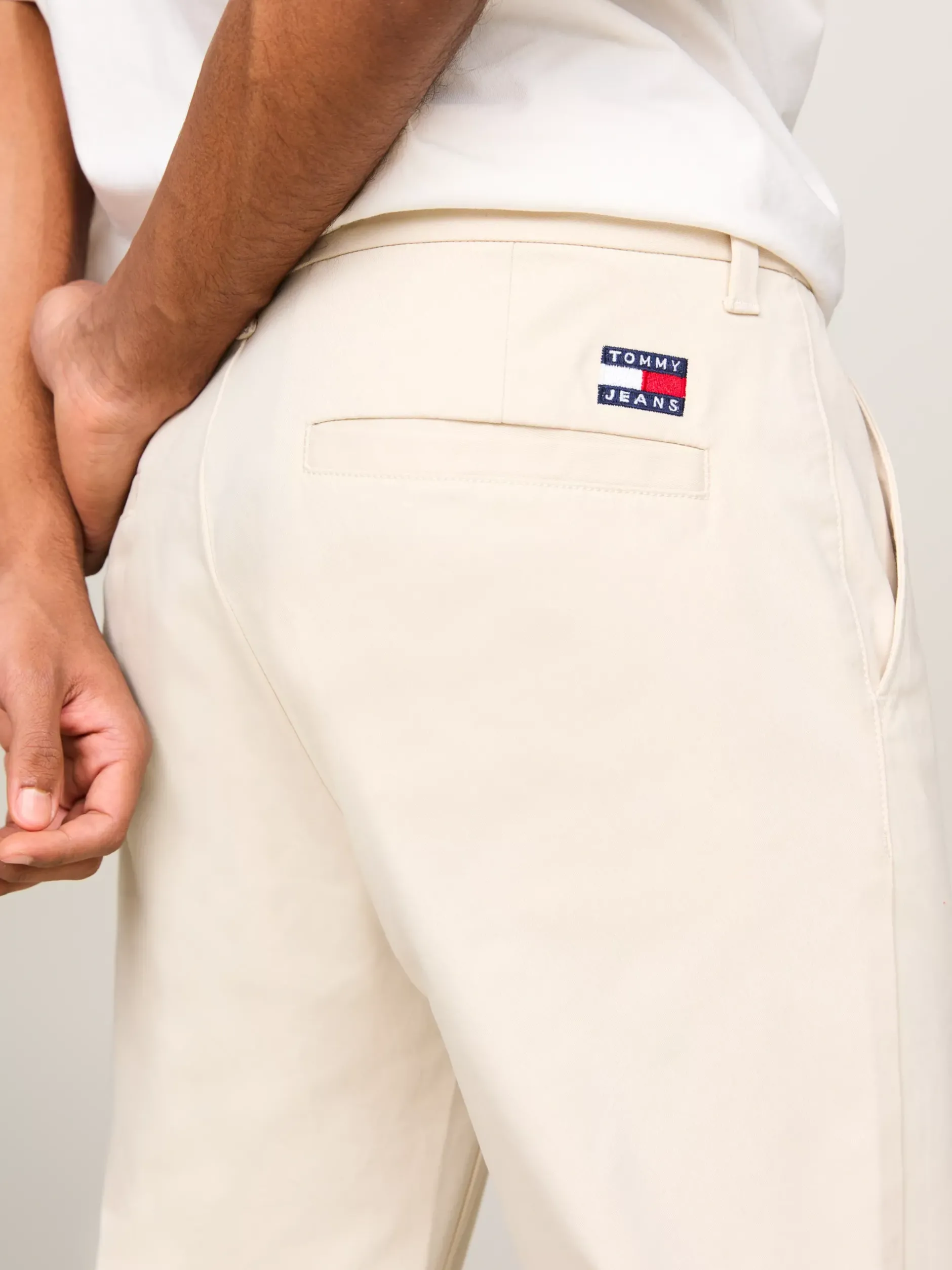 Spodnie*Tommy Hilfiger Lekkie Chinosy Austin O Wąskim Kroju NEWSPRINT