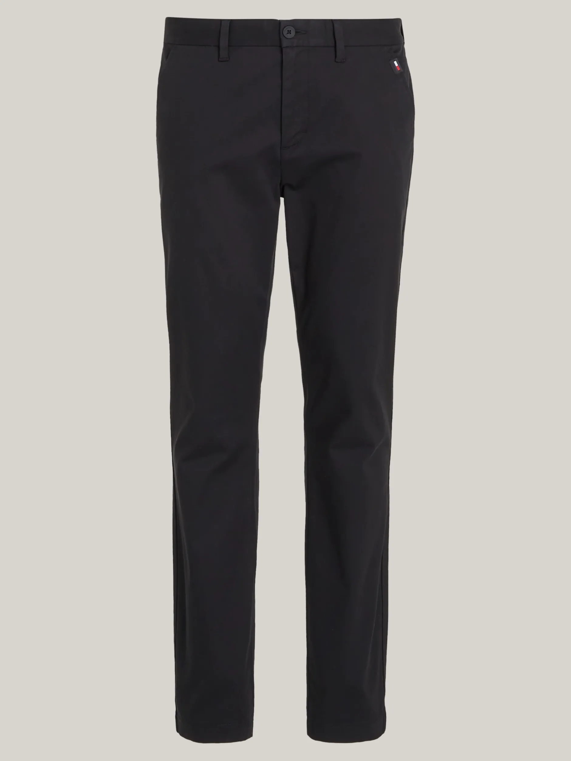 Spodnie*Tommy Hilfiger Lekkie Chinosy Austin O Wąskim Kroju BLACK