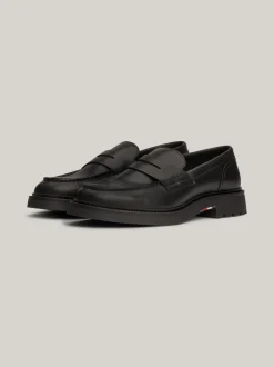 Mokasyny & Buty Żeglarskie|Buty Casual*Tommy Hilfiger Lekkie Mokasyny Ze Skóry BLACK