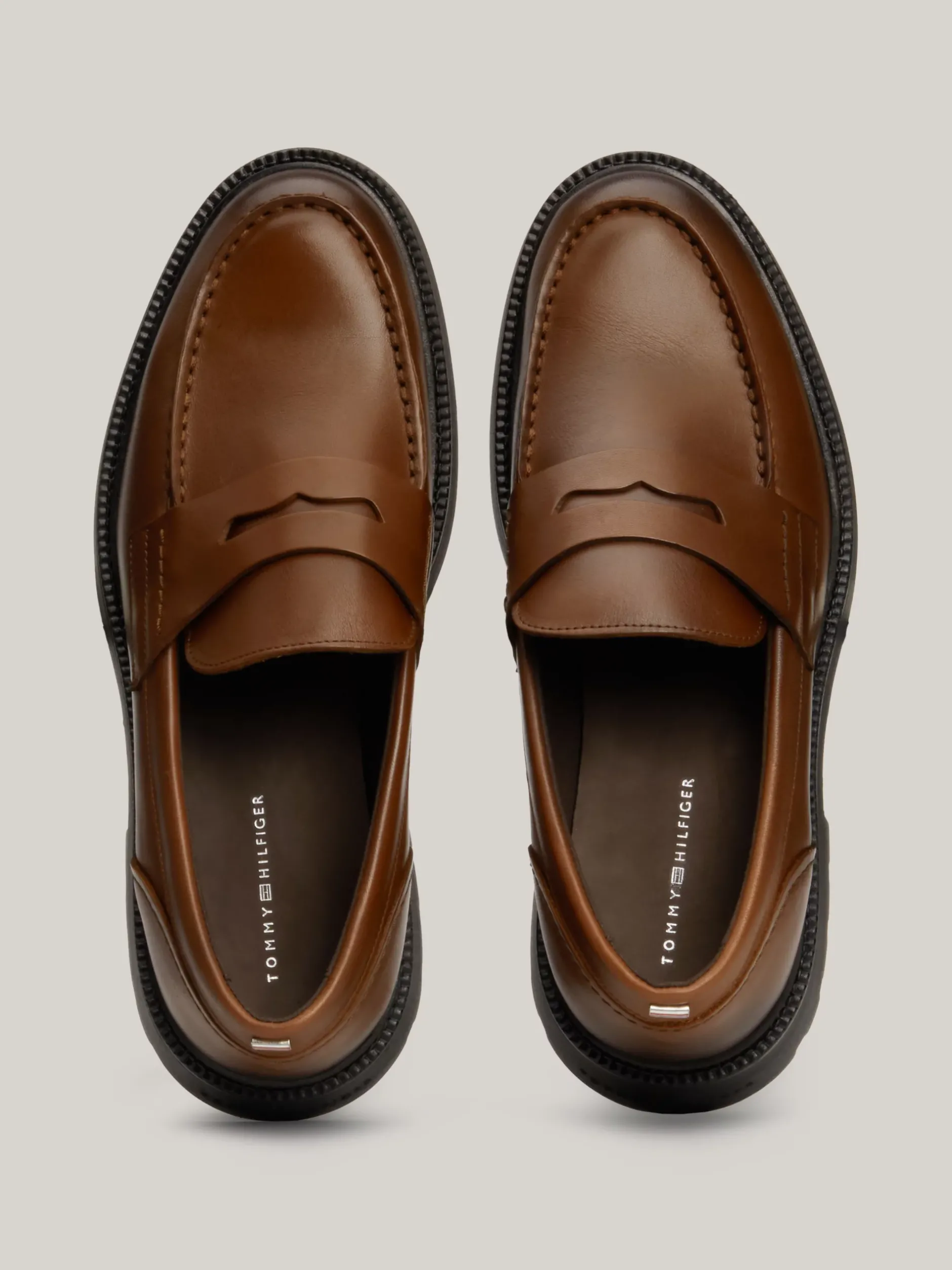 Mokasyny & Buty Żeglarskie|Buty Casual*Tommy Hilfiger Lekkie Mokasyny Ze Skóry WINTER COGNAC