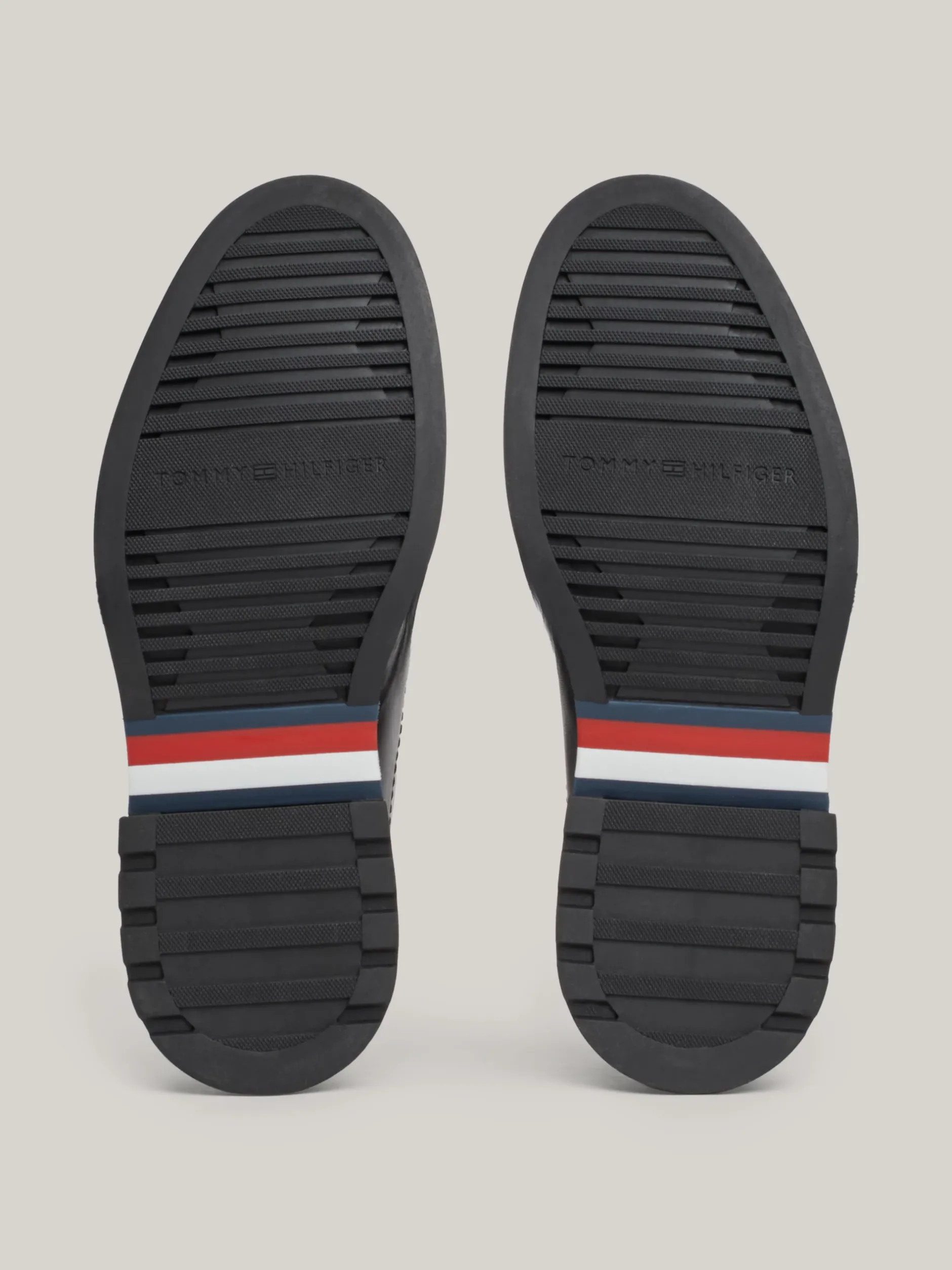 Buty Sznurowane|Buty*Tommy Hilfiger Lekkie Skórzane Botki BLACK