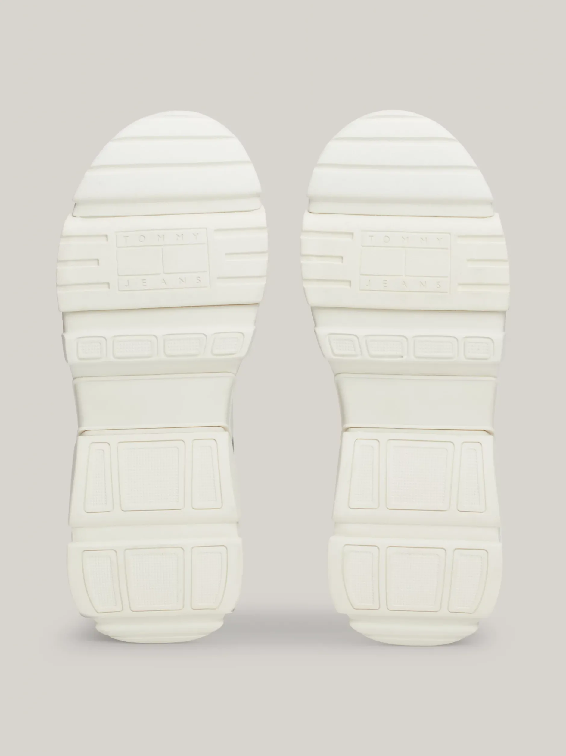 Sneakersy*Tommy Hilfiger Lekkie Skórzane Buty Na Grubej Podeszwie STRATUS GREY