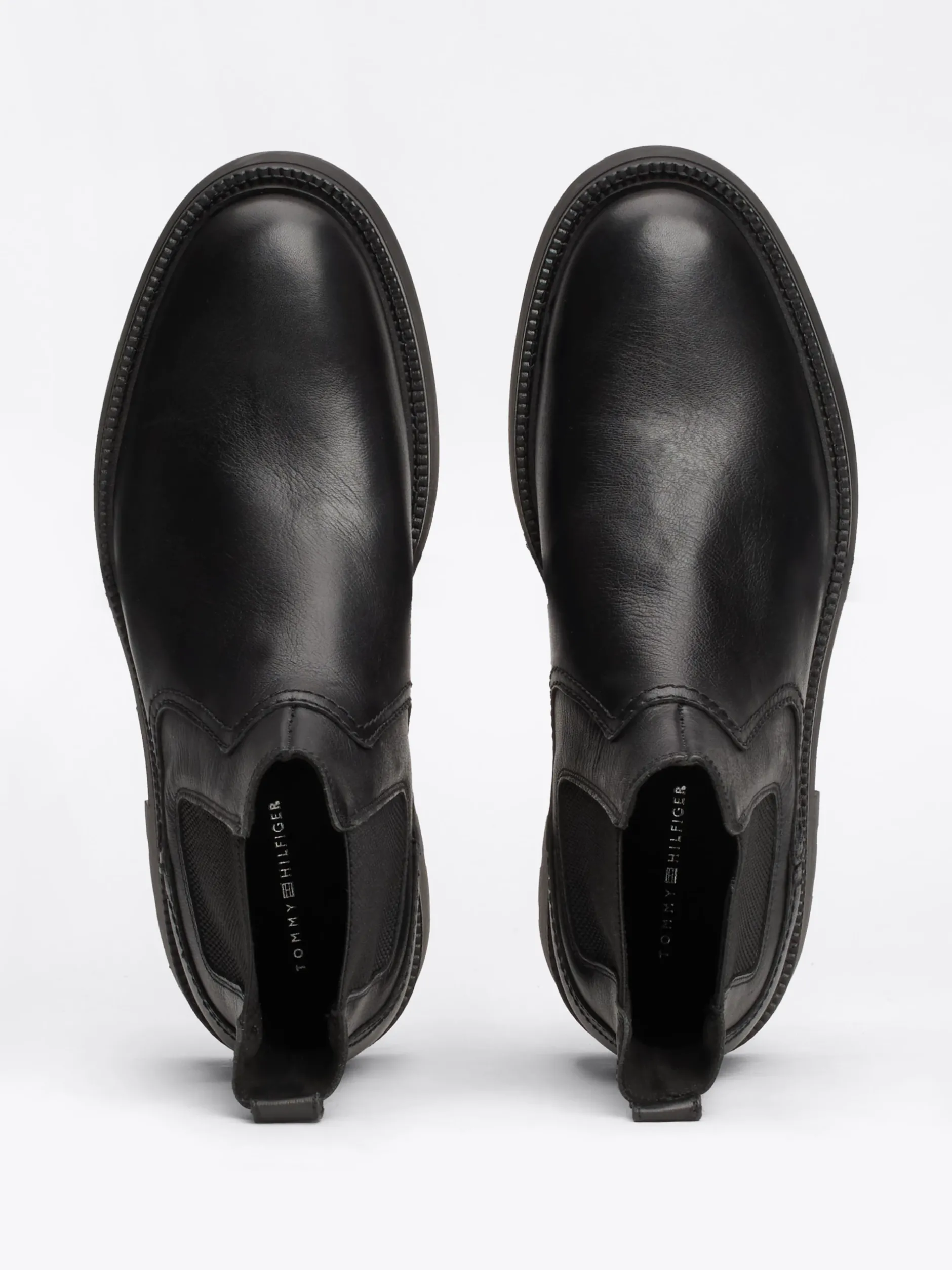 Sztyblety|Buty*Tommy Hilfiger Lekkie Sztyblety Ze Skóry BLACK
