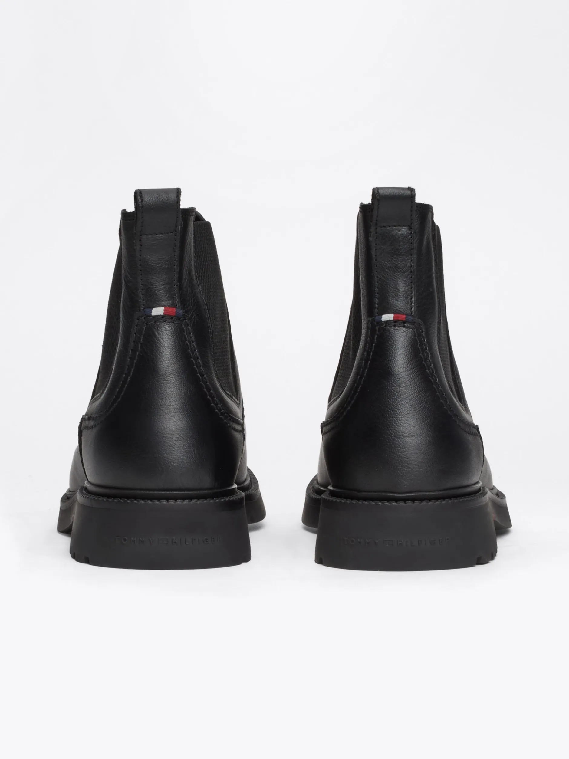 Sztyblety|Buty*Tommy Hilfiger Lekkie Sztyblety Ze Skóry BLACK