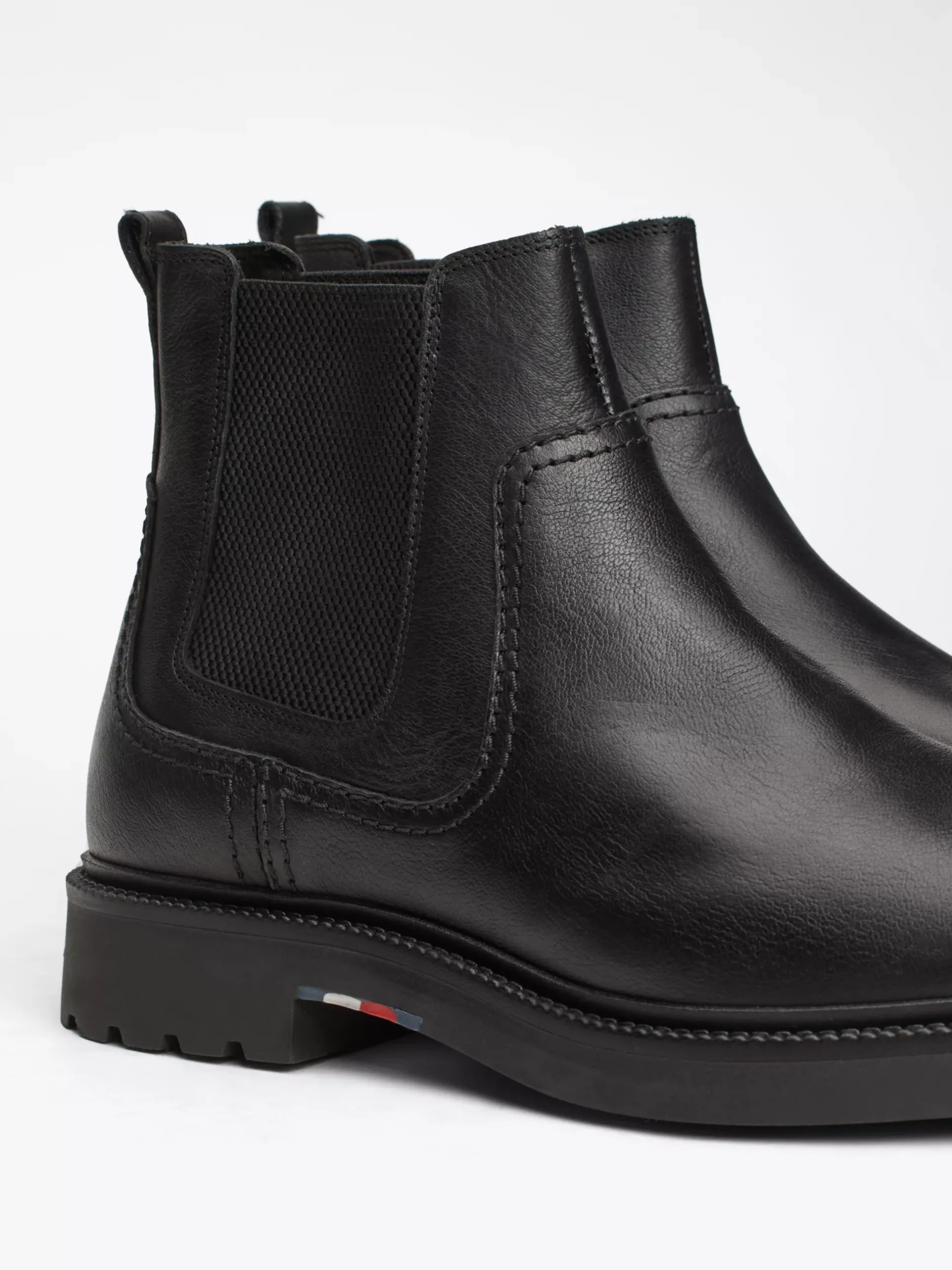 Sztyblety|Buty*Tommy Hilfiger Lekkie Sztyblety Ze Skóry BLACK