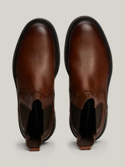 Sztyblety|Buty*Tommy Hilfiger Lekkie Sztyblety Ze Skóry WINTER COGNAC