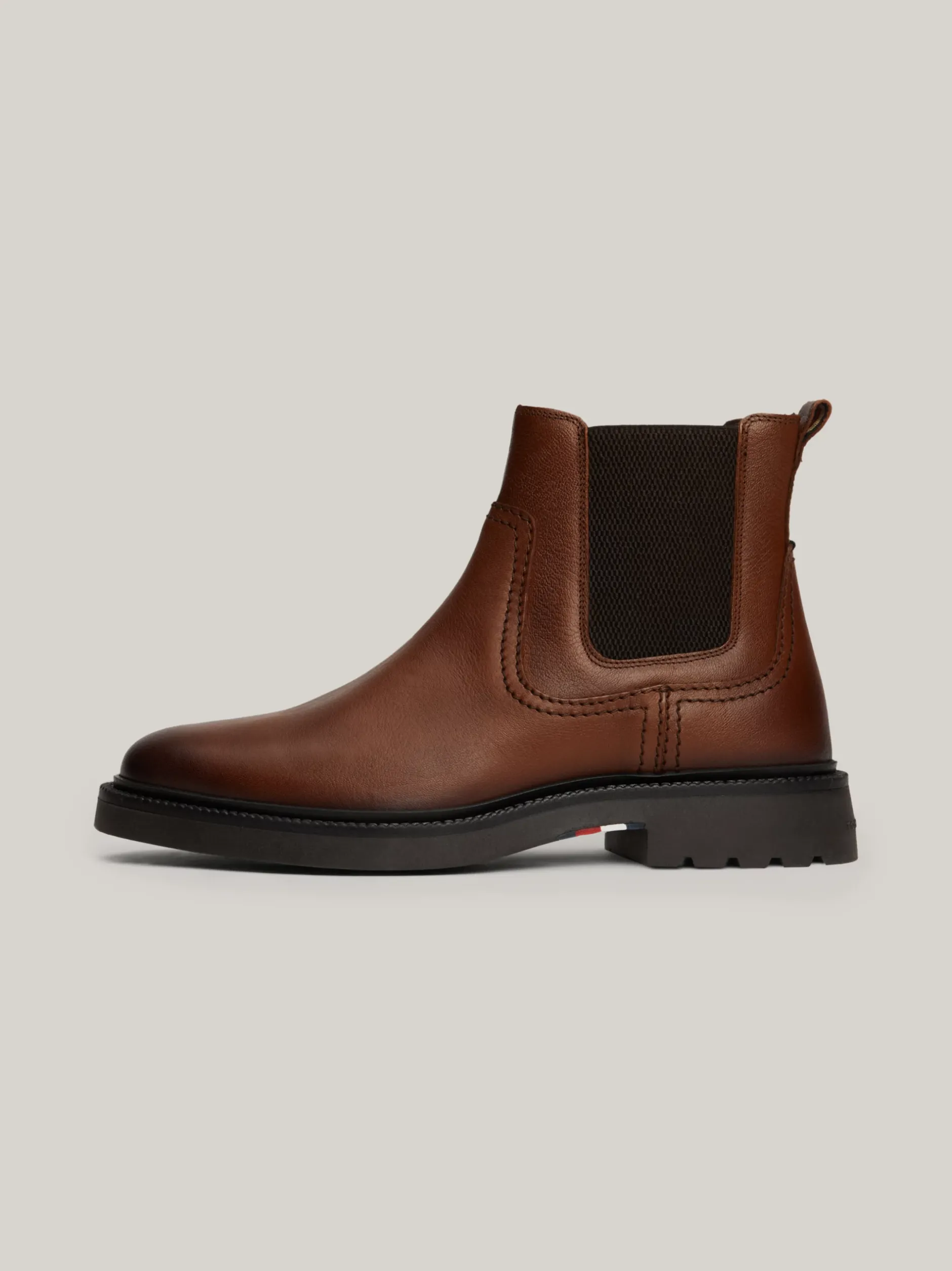 Sztyblety|Buty*Tommy Hilfiger Lekkie Sztyblety Ze Skóry WINTER COGNAC