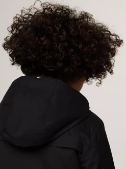 Kurtki*Tommy Hilfiger Lekko Ocieplana Kurtka Z Materiału Rip-stop BLACK