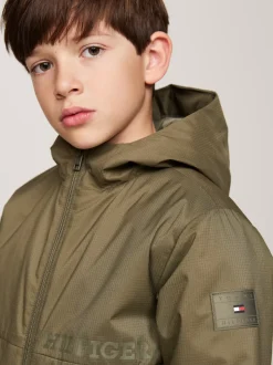 Kurtki*Tommy Hilfiger Lekko Ocieplana Kurtka Z Materiału Rip-stop UTILITY OLIVE