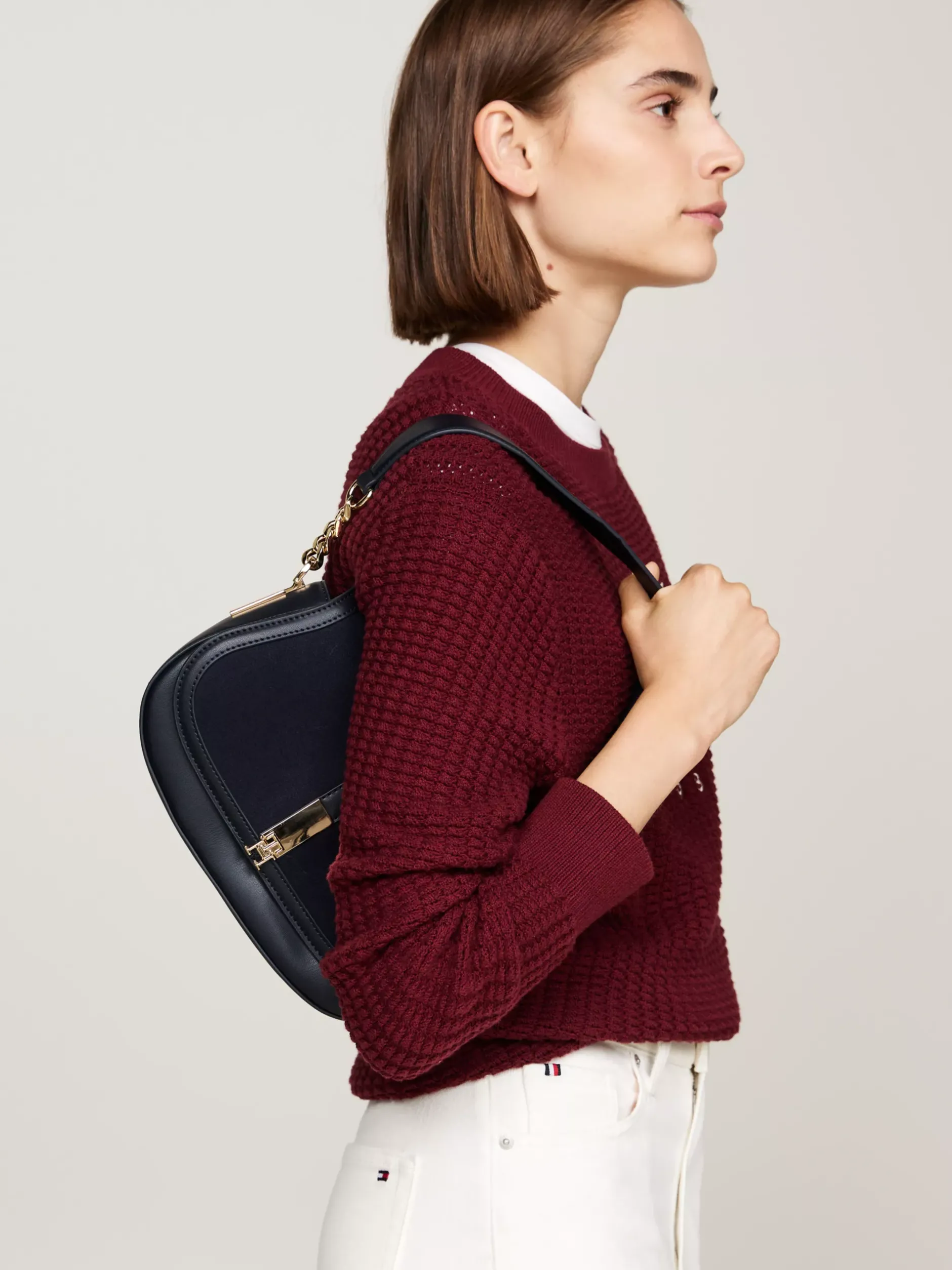 Torby Na Ramię*Tommy Hilfiger Listonoszka Heritage SPACE BLUE