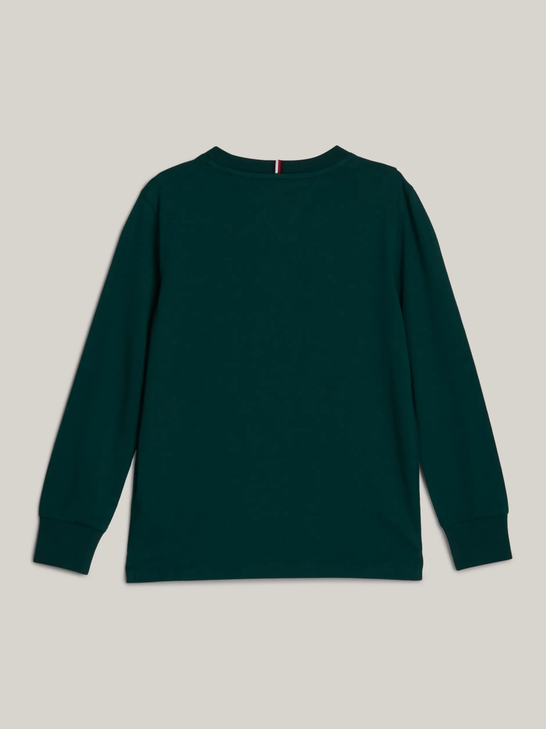 T-Shirty I Koszulki Polo*Tommy Hilfiger Longsleeve Adaptive Z Wyhaftowanym Logo ORNAMENTAL GREEN