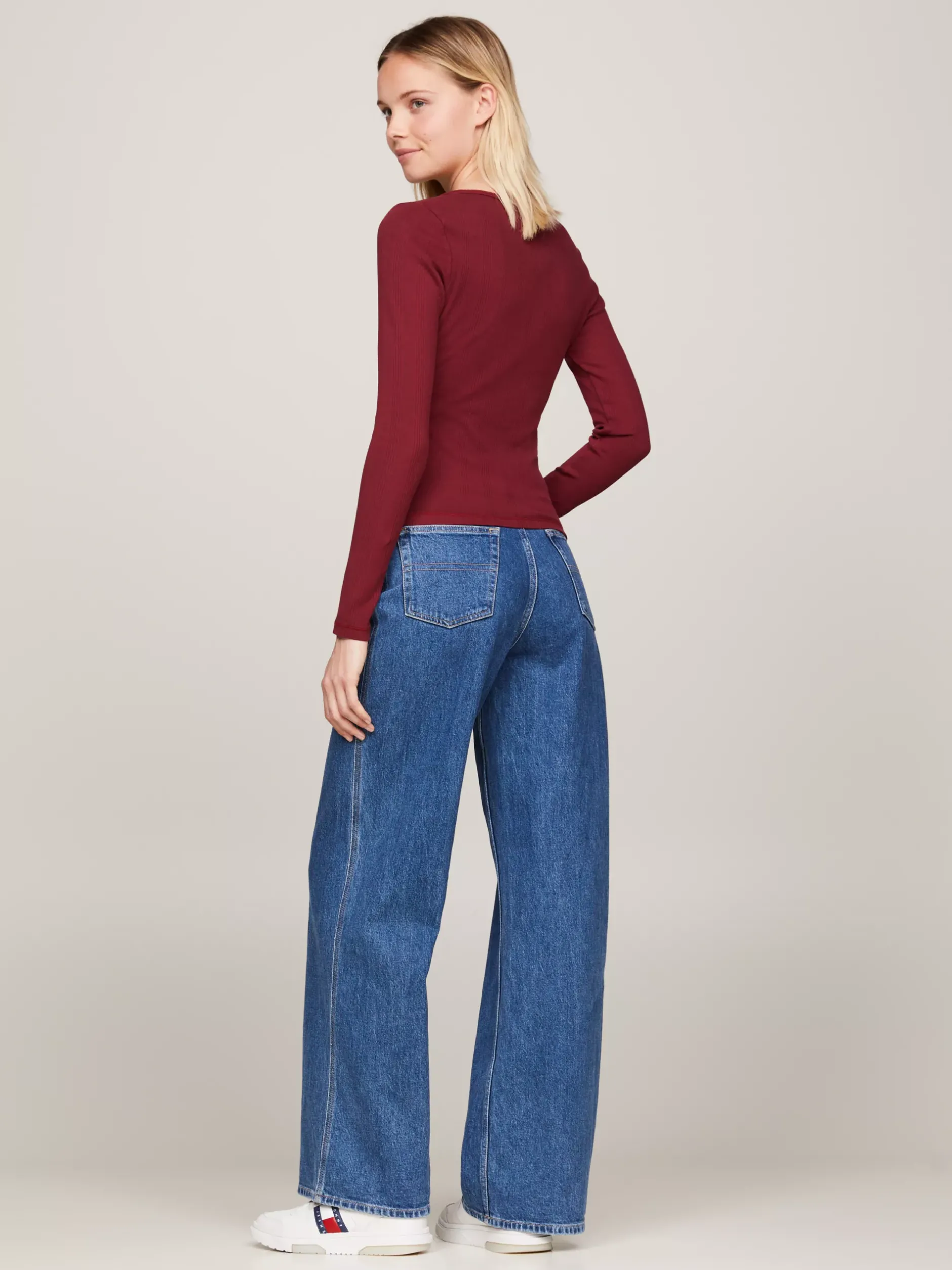 T-Shirty*Tommy Hilfiger Longsleeve O Wąskim Kroju RED CARPET