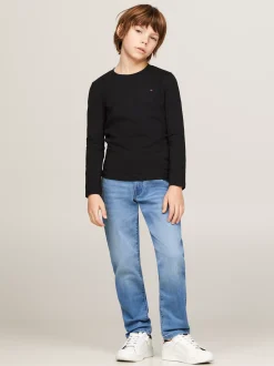 T-Shirty I Koszulki Polo*Tommy Hilfiger Longsleeve Z Bawełny Organicznej METEORITE