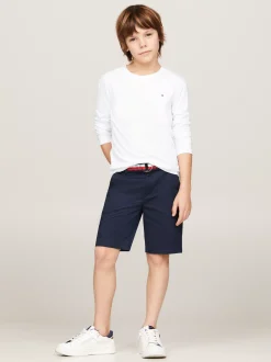 T-Shirty I Koszulki Polo*Tommy Hilfiger Longsleeve Z Bawełny Organicznej BRIGHT WHITE