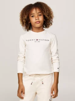 Topy I T-Shirty|T-Shirty I Koszulki Polo*Tommy Hilfiger Longsleeve Z Logo CALICO HEATHER