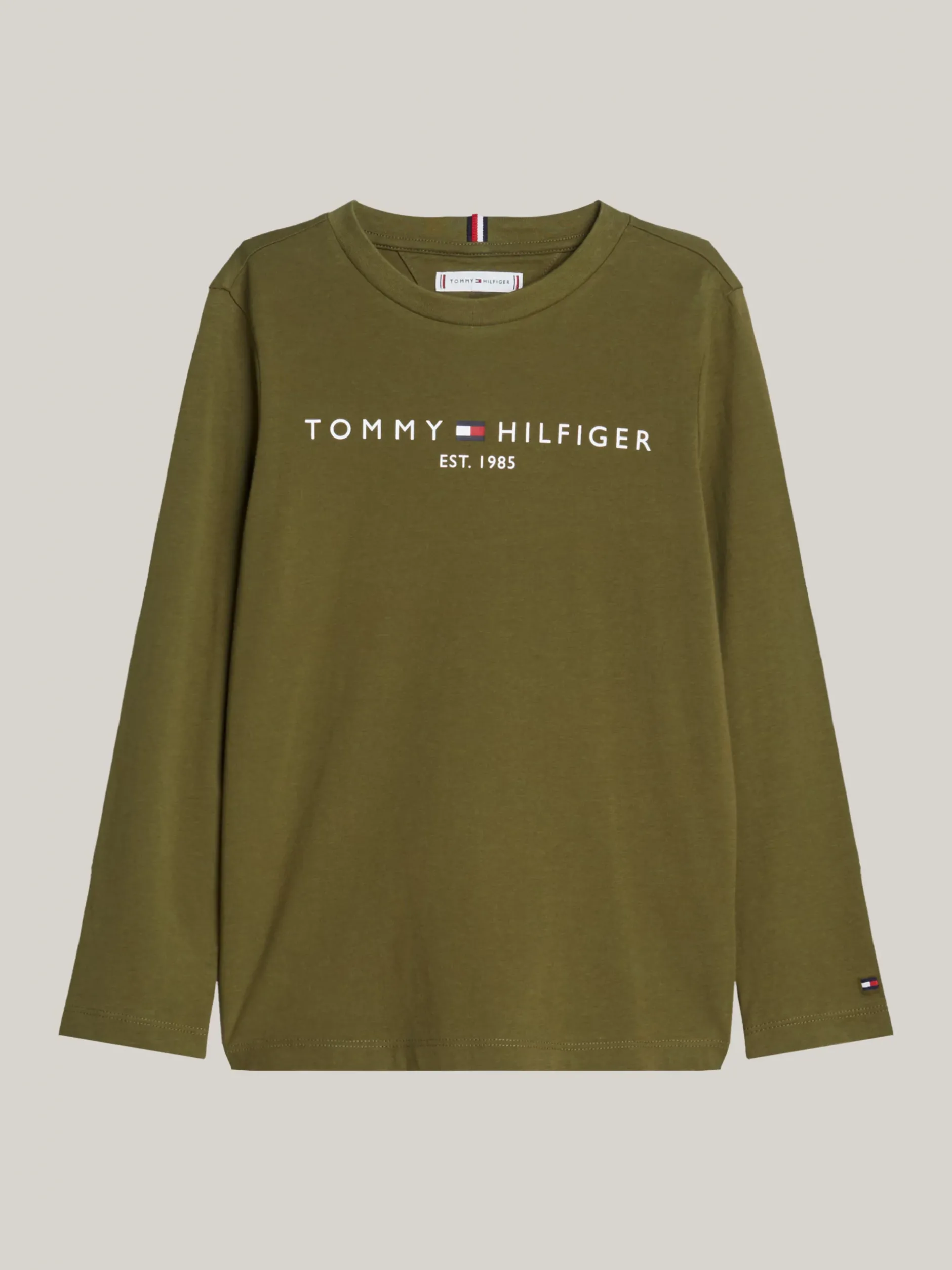 Topy I T-Shirty|T-Shirty I Koszulki Polo*Tommy Hilfiger Longsleeve Z Logo UTILITY OLIVE