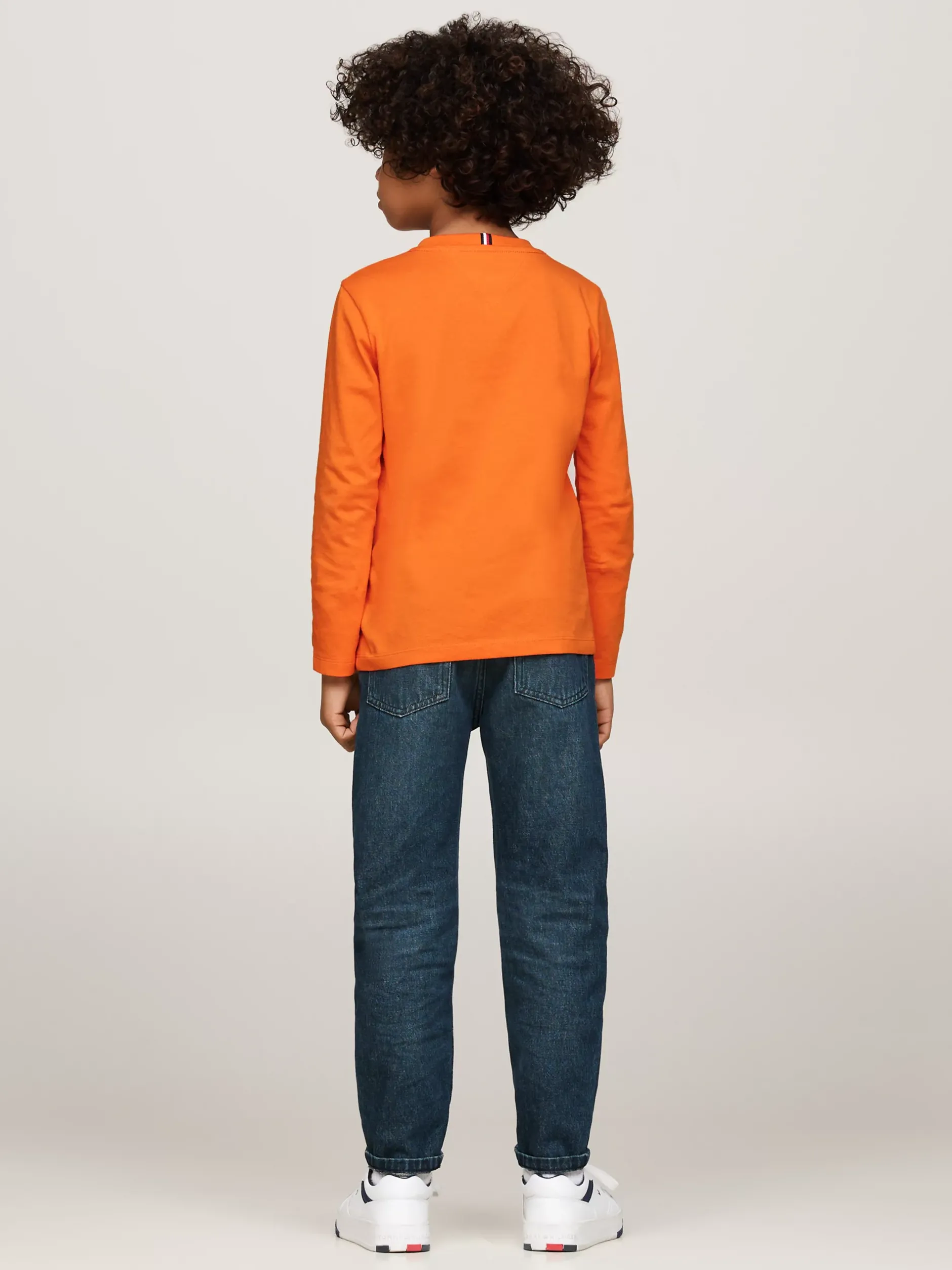 Topy I T-Shirty|T-Shirty I Koszulki Polo*Tommy Hilfiger Longsleeve Z Logo ORANGE THUNDER