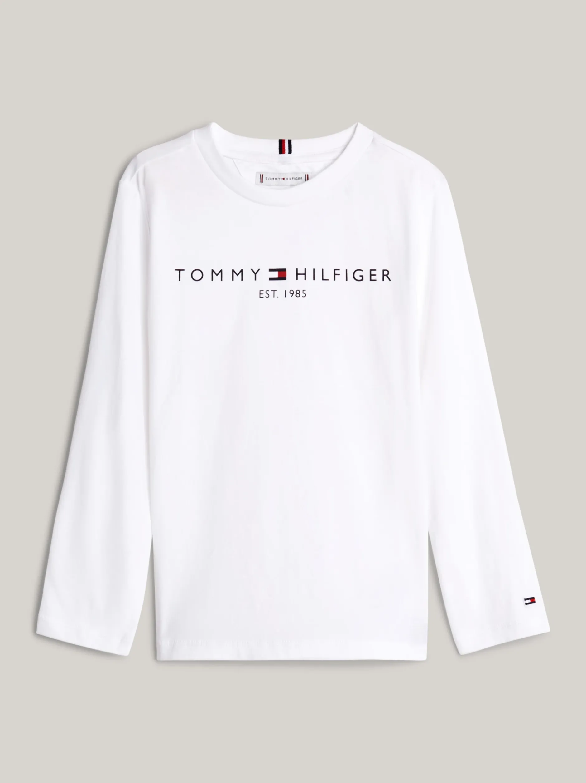 Topy I T-Shirty|T-Shirty I Koszulki Polo*Tommy Hilfiger Longsleeve Z Logo WHITE
