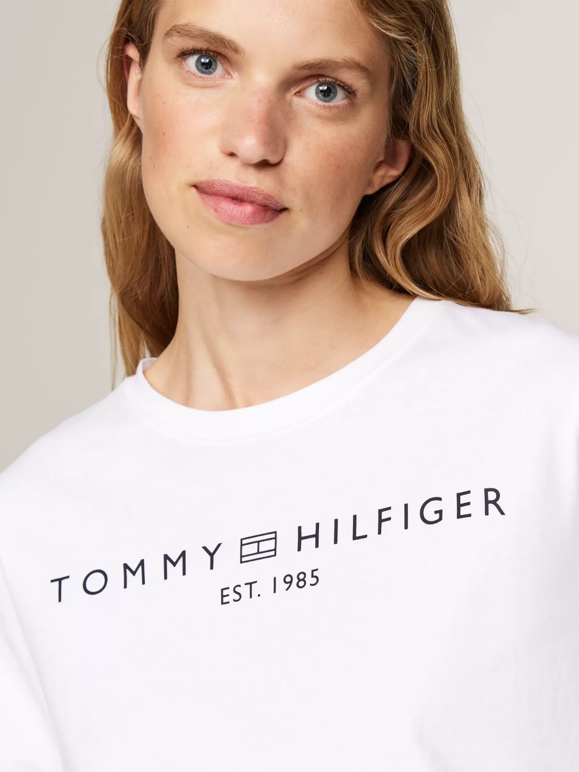 T-Shirty*Tommy Hilfiger Longsleeve Z Logo TH OPTIC WHITE
