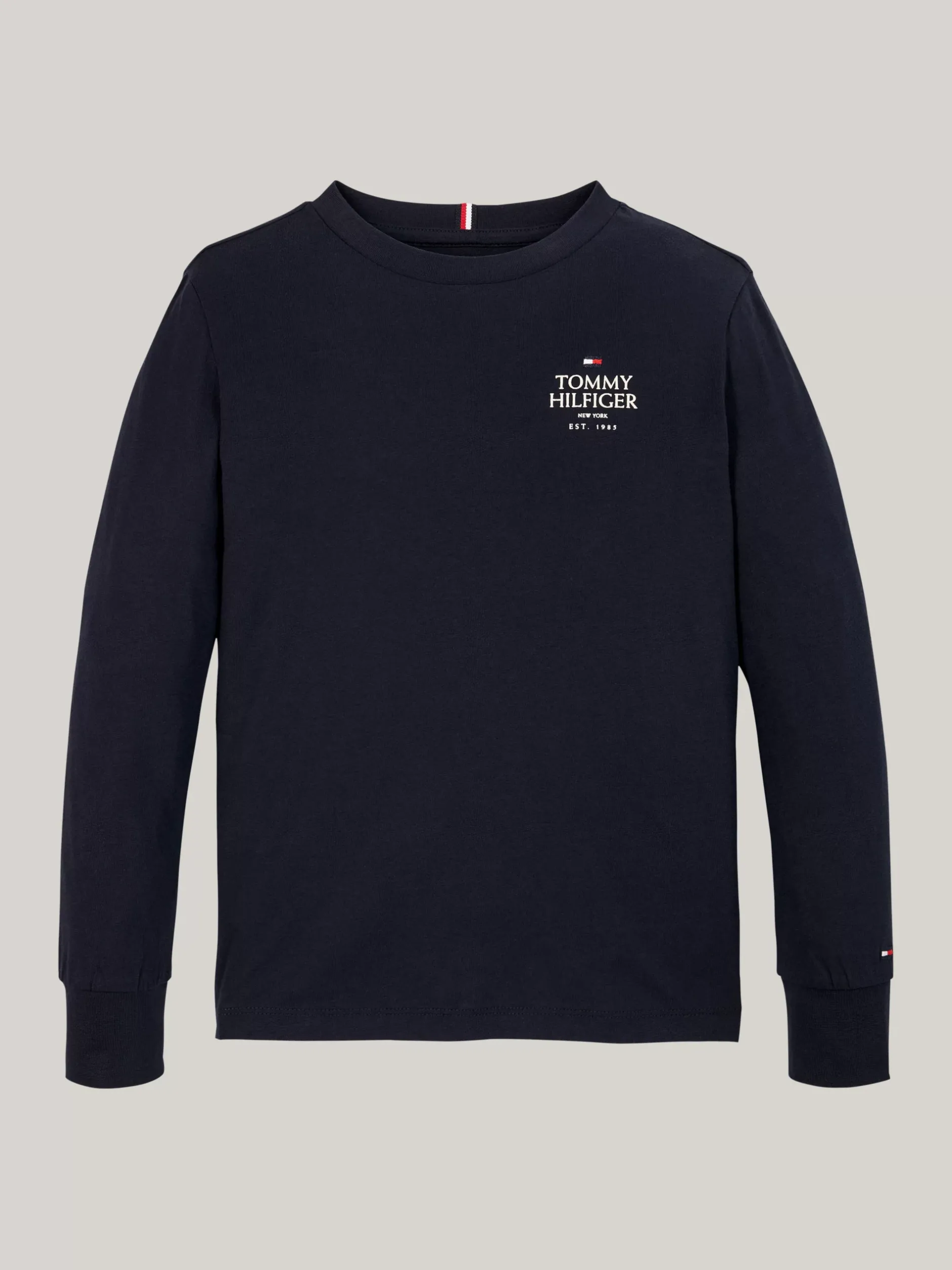 T-Shirty I Koszulki Polo*Tommy Hilfiger Longsleeve Z Logo Hilfiger DESERT SKY