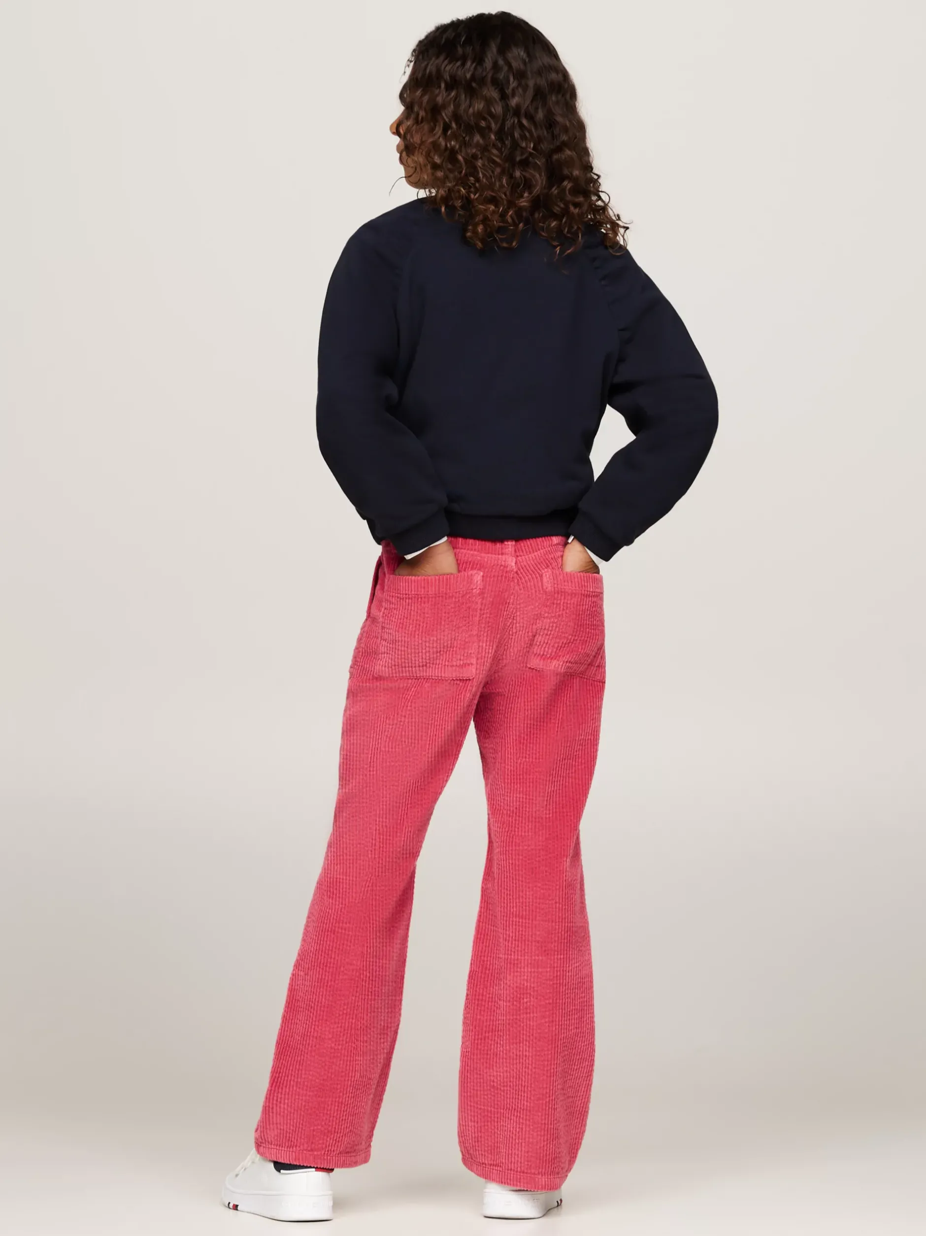 Bluzy Dresowe I Z Kapturem*Tommy Hilfiger Luźna Bluza Z Kaligrafowanym Logo DESERT SKY