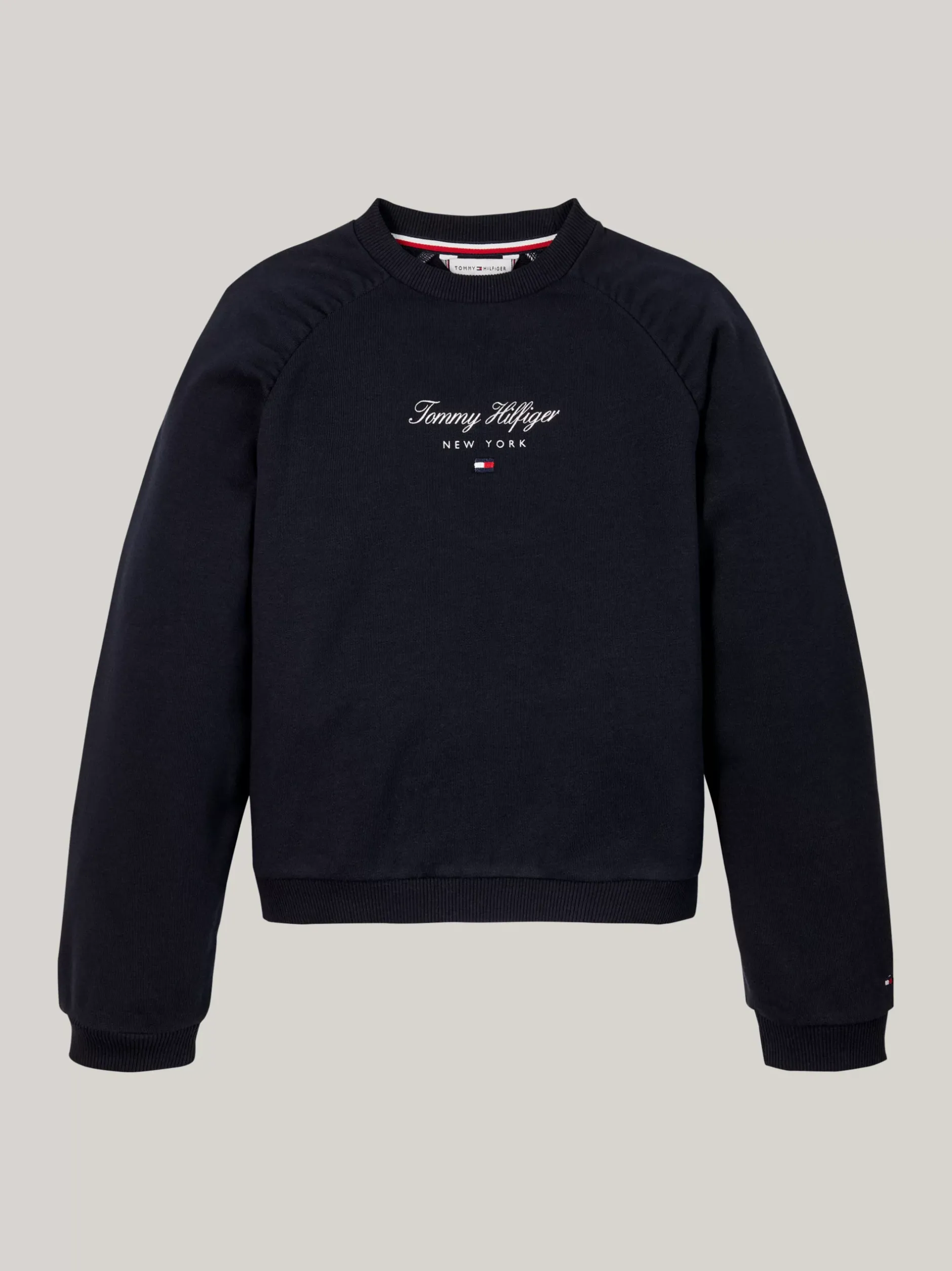 Bluzy Dresowe I Z Kapturem*Tommy Hilfiger Luźna Bluza Z Kaligrafowanym Logo DESERT SKY