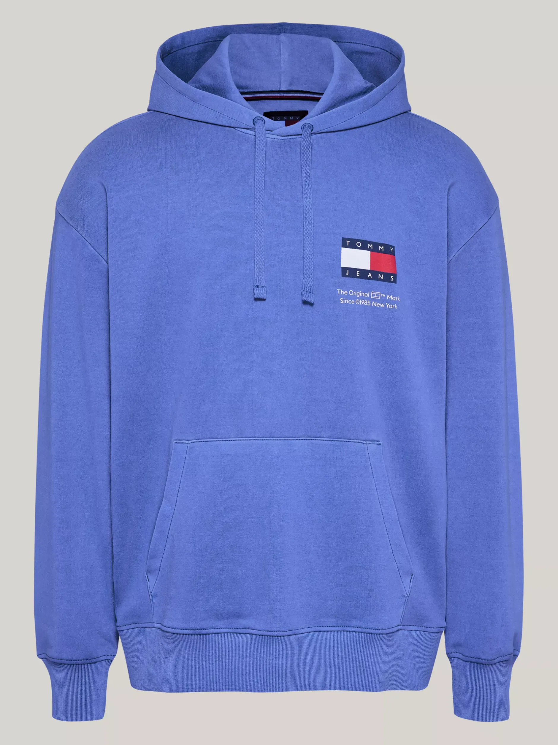 Bluzy Dresowe & Z Kapturem*Tommy Hilfiger Luźna Bluza Z Kapturem Z Grafiką Z Tyłu BRIGHT BLUE
