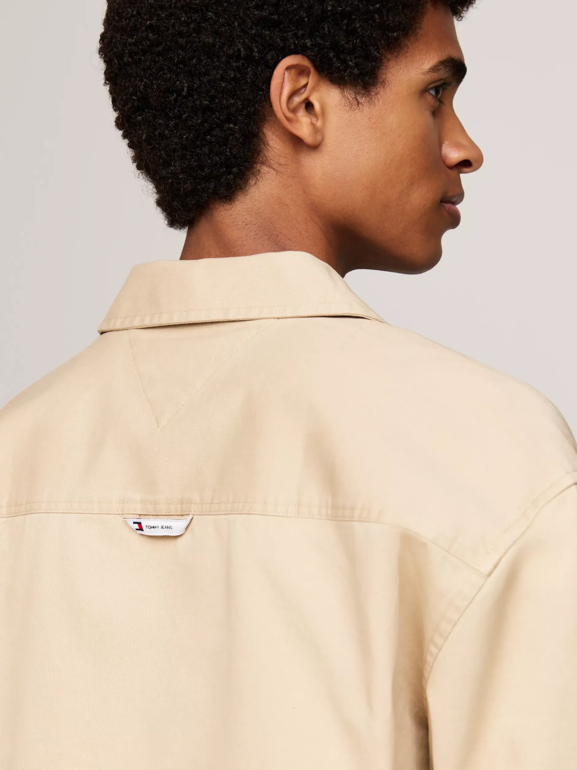 Koszule*Tommy Hilfiger Luźna Koszula Wierzchnia Z Kieszenią GENTLE GOLD