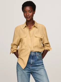 Koszule & Bluzki*Tommy Hilfiger Luźna Koszula Z Naszywką I Kieszeniami BEECHWOOD