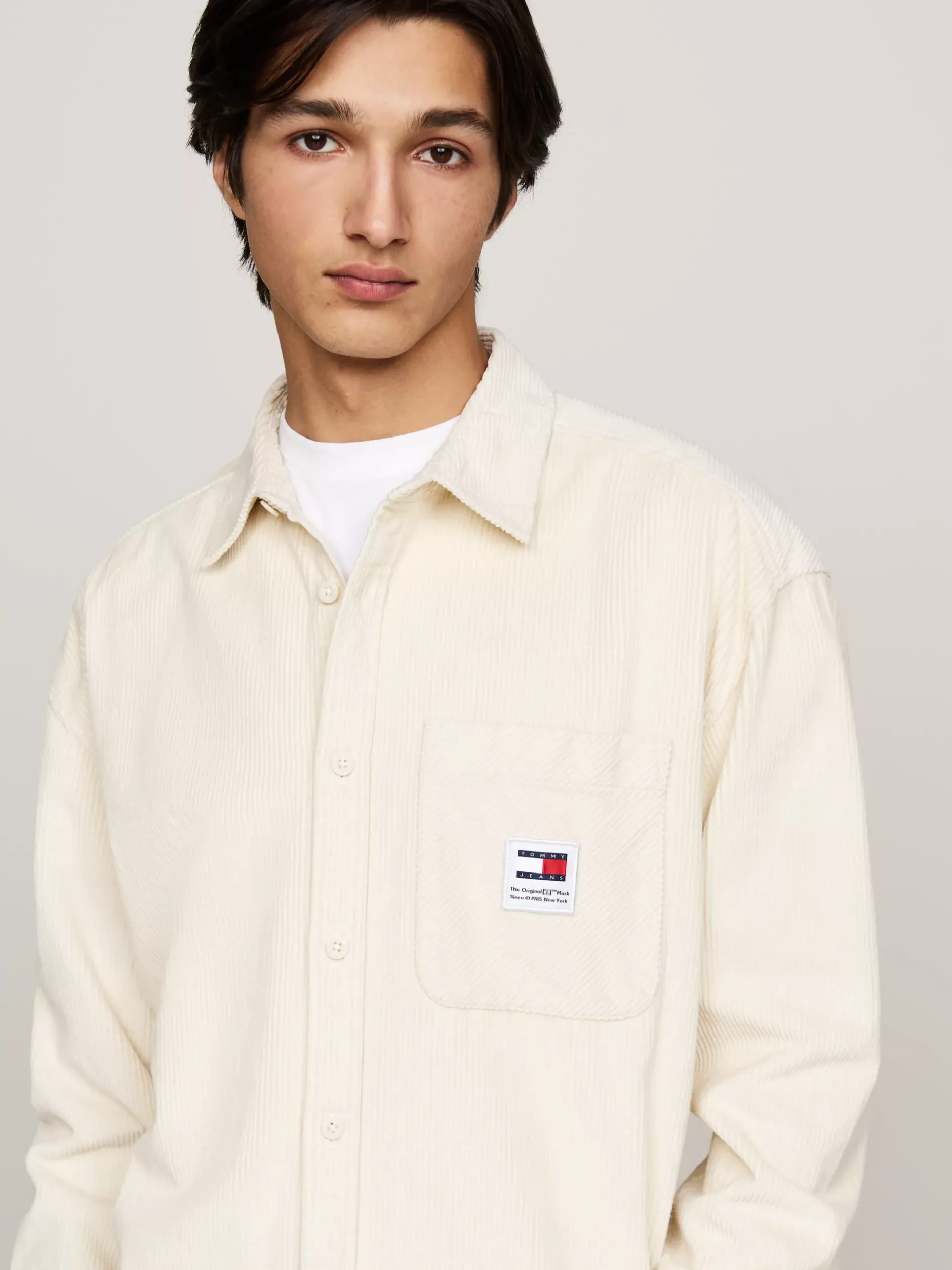 Koszule*Tommy Hilfiger Luźna Koszula Ze Sztruksu NEWSPRINT