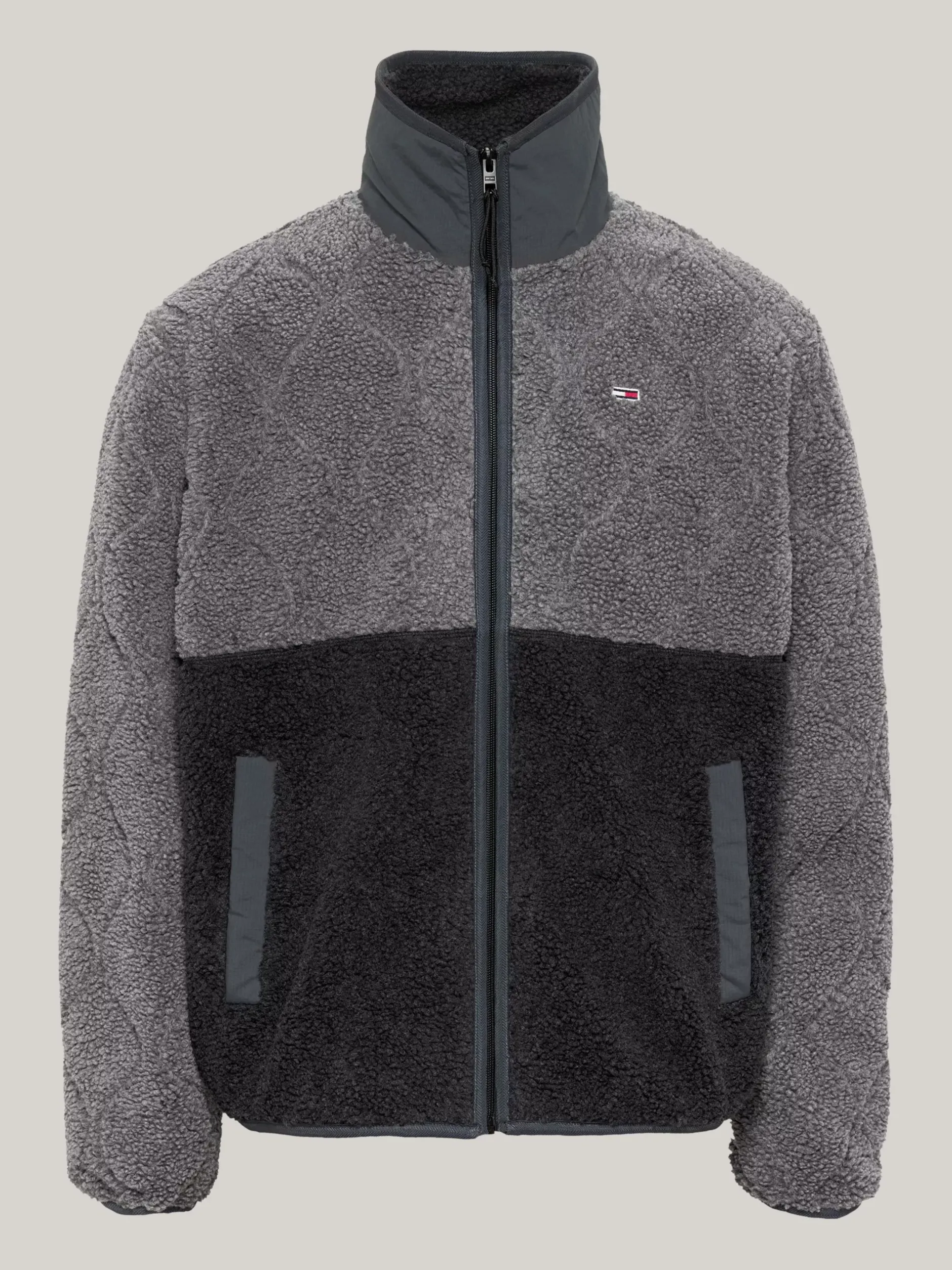 Kurtki & Płaszcze|Bomberki*Tommy Hilfiger Luźna Kurtka Z Futerkowej Dzianiny BLACK