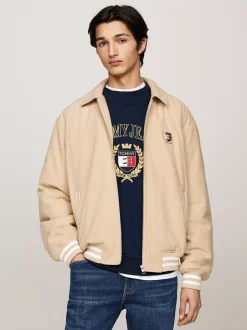 Kurtki & Płaszcze|Bomberki*Tommy Hilfiger Luźna Kurtka Ze Sztruksu GENTLE GOLD