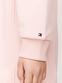 Sukienki*Tommy Hilfiger Luźna Sukienka Dzianinowa Essential Z Logo SOFT ROSE