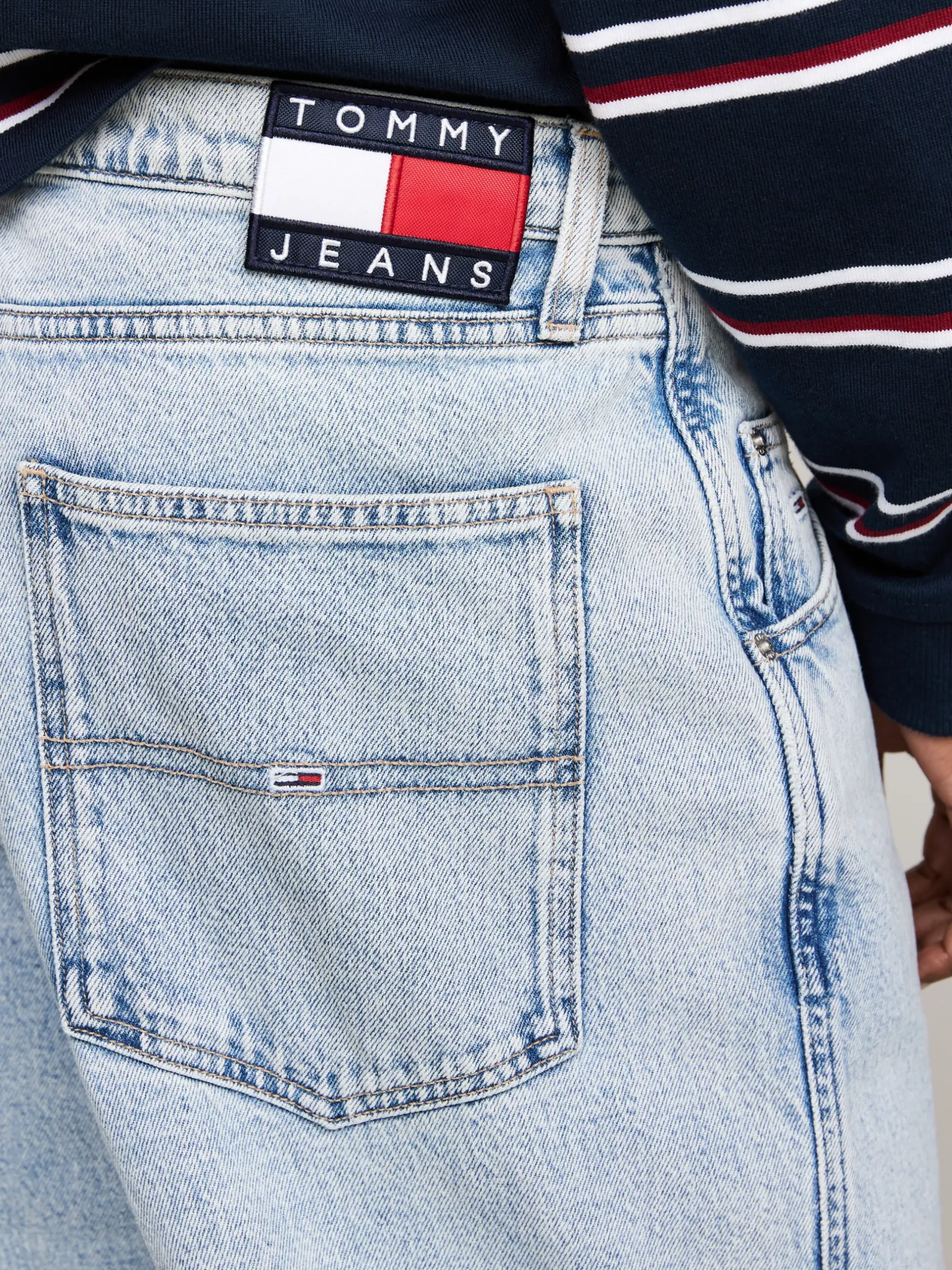 Jeansy*Tommy Hilfiger Luźne Jeansy Daisy Z Niskim Stanem DENIM LIGHT