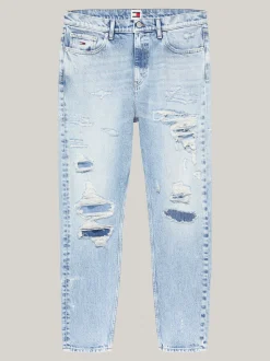 Jeansy*Tommy Hilfiger Luźne Jeansy Isaac Z Efektem Znoszenia DENIM LIGHT
