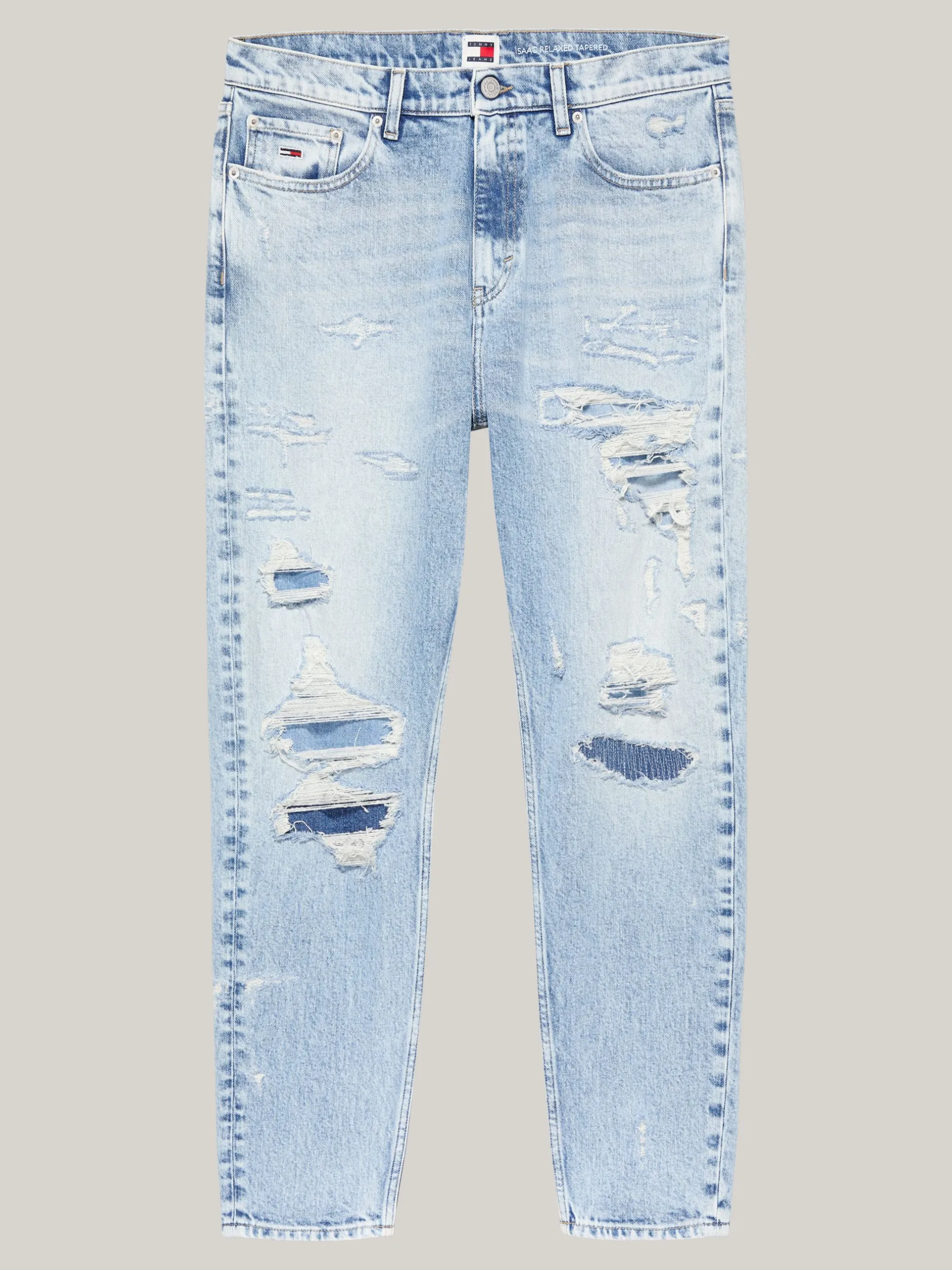 Jeansy*Tommy Hilfiger Luźne Jeansy Isaac Z Efektem Znoszenia DENIM LIGHT