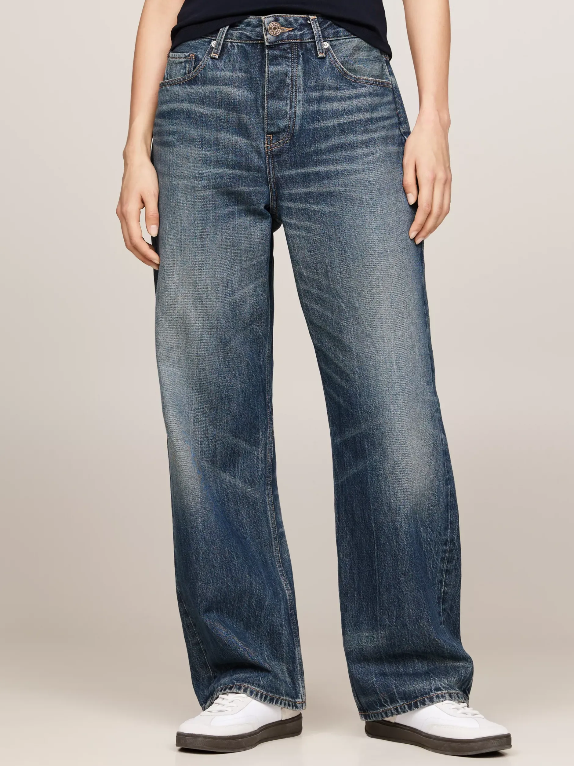 Jeansy*Tommy Hilfiger Luźne Jeansy Z Prostą Nogawką I średnim Stanem KOA