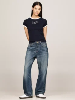 Jeansy*Tommy Hilfiger Luźne Jeansy Z Prostą Nogawką I średnim Stanem KOA