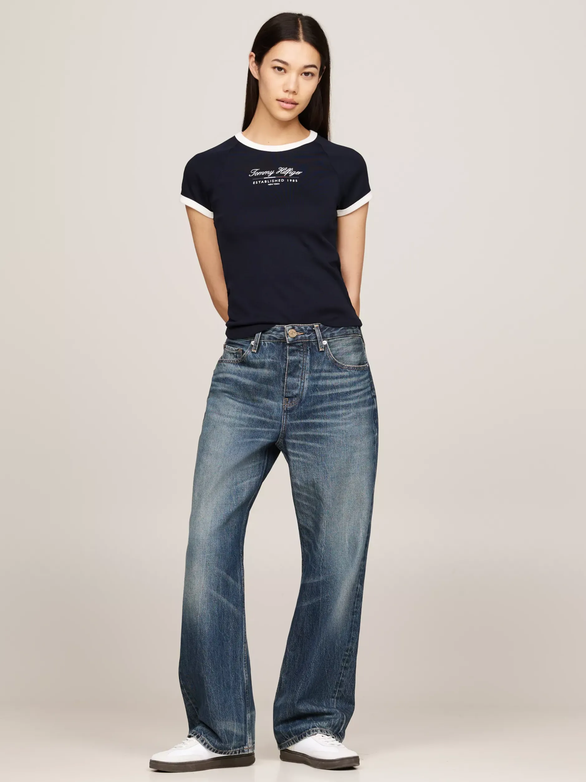 Jeansy*Tommy Hilfiger Luźne Jeansy Z Prostą Nogawką I średnim Stanem KOA
