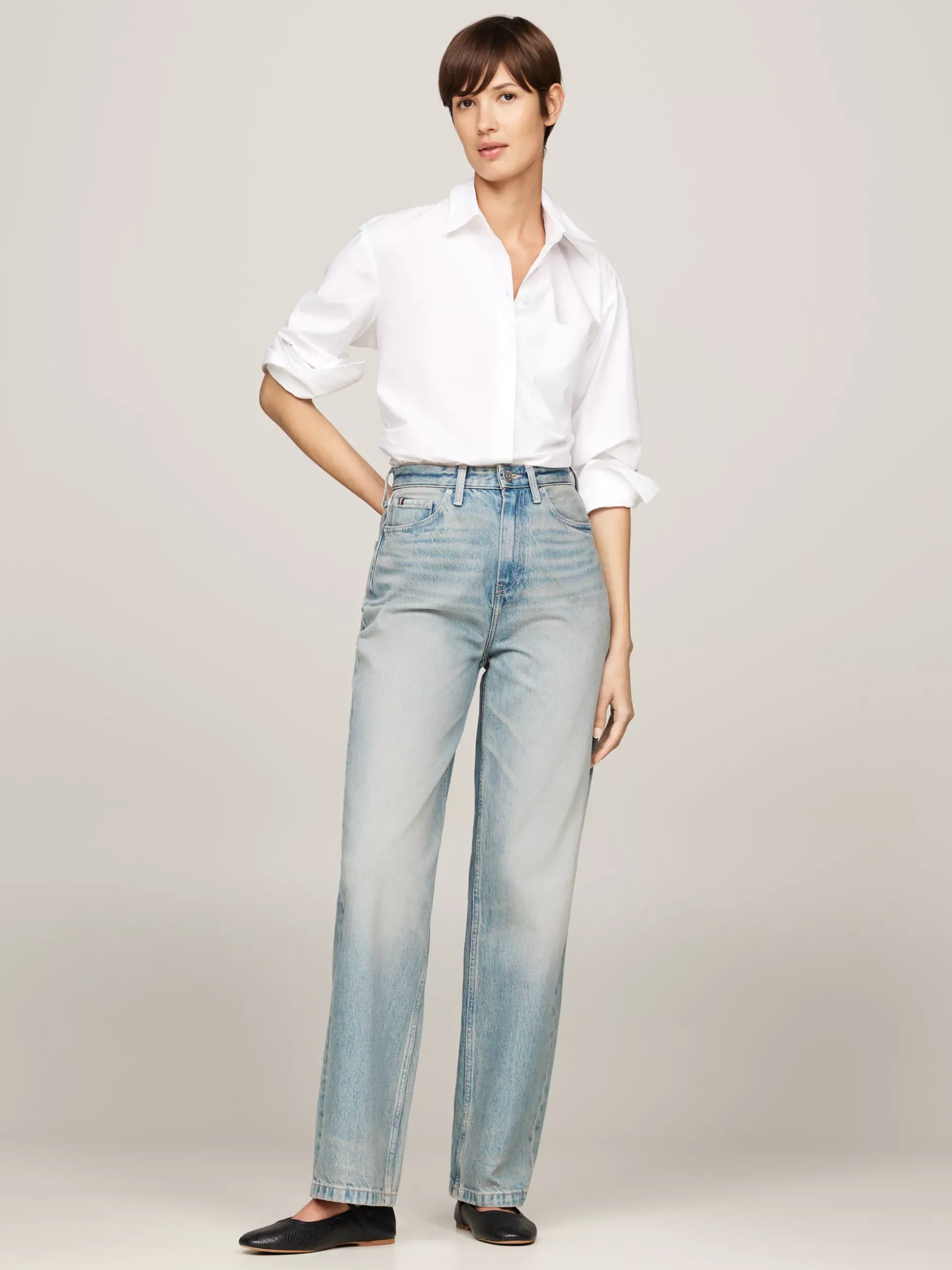 Jeansy*Tommy Hilfiger Luźne Jeansy Z Prostą Nogawką I Wysokim Stanem JOY
