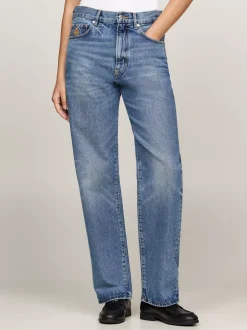 Jeansy*Tommy Hilfiger Luźne Jeansy Z Prostymi Nogawkami WASHED INDIGO