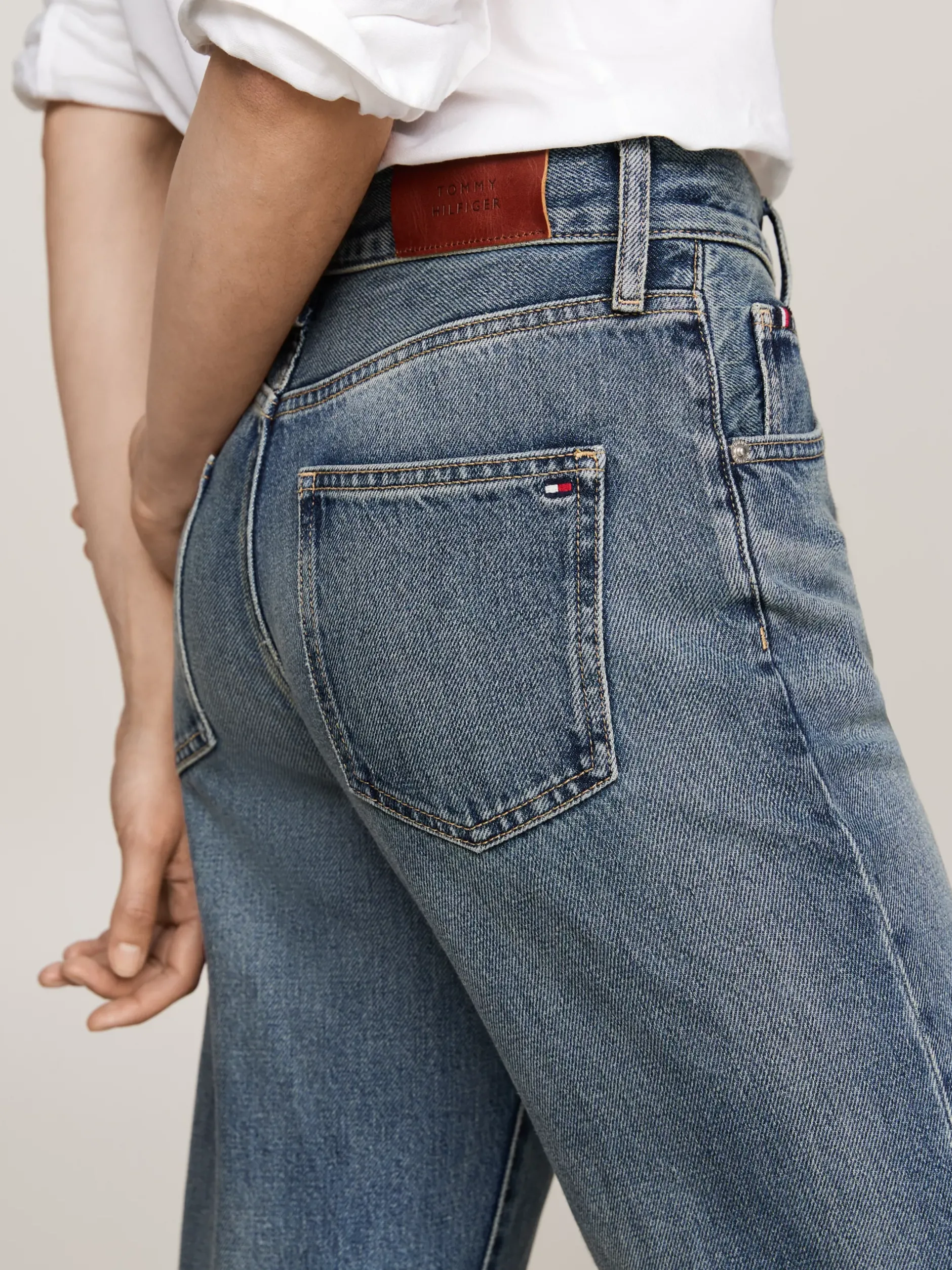 Jeansy*Tommy Hilfiger Luźne Jeansy Z Rozszerzaną Nogawką PAT