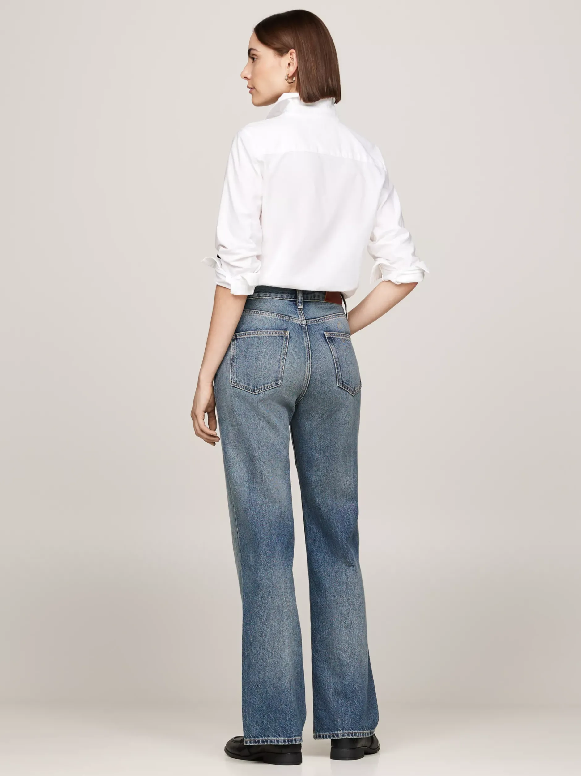 Jeansy*Tommy Hilfiger Luźne Jeansy Z Rozszerzaną Nogawką PAT