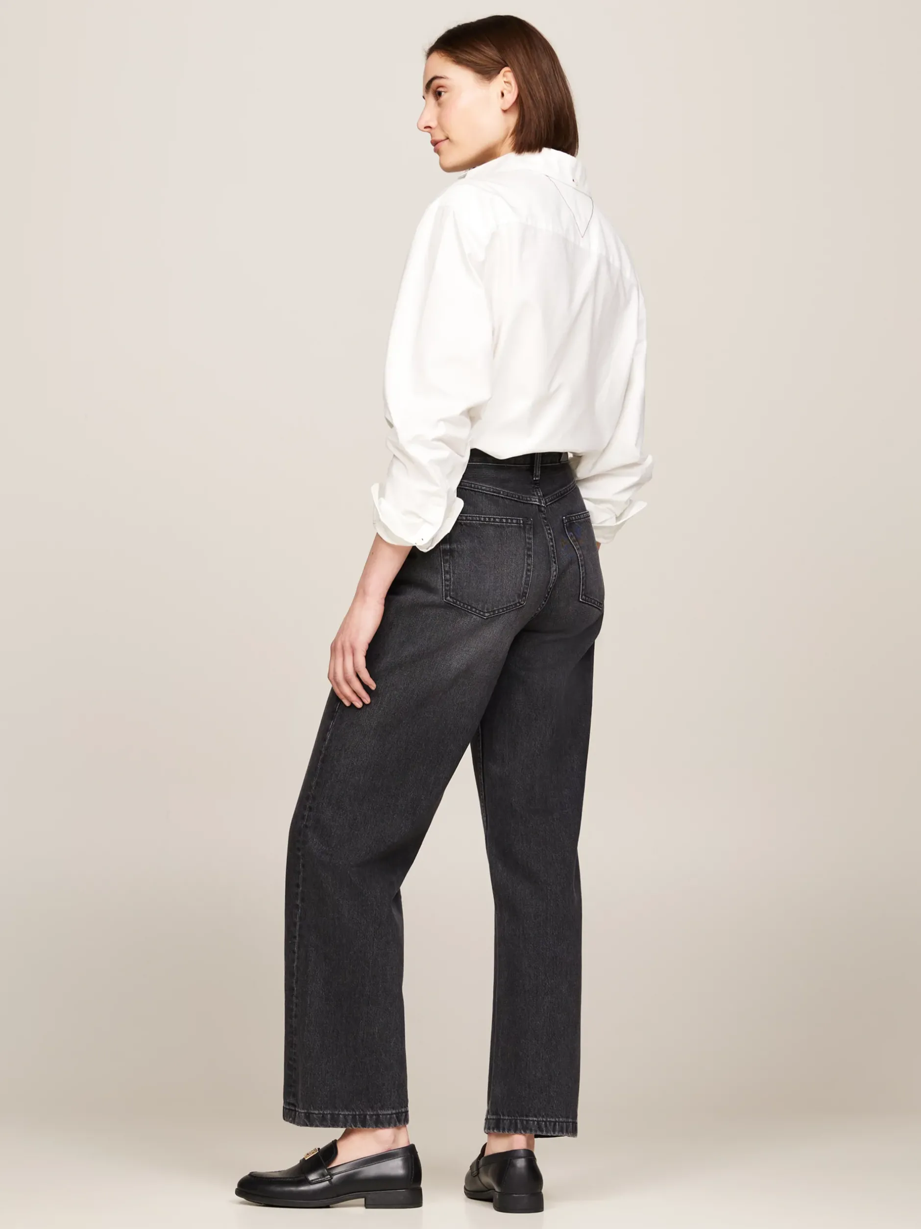 Jeansy*Tommy Hilfiger Luźne Jeansy Z Wysokim Stanem CAL