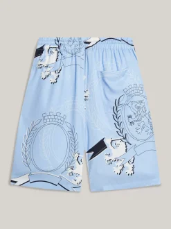 Szorty*Tommy Hilfiger Luźne Szorty We Wzór Z Emblematem VESSEL BLUE