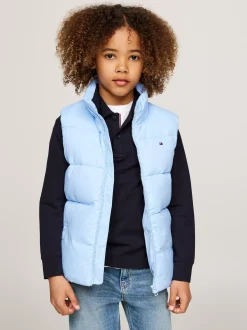 Kurtki*Tommy Hilfiger Luźny Ocieplany Bezrękawnik VESSEL BLUE