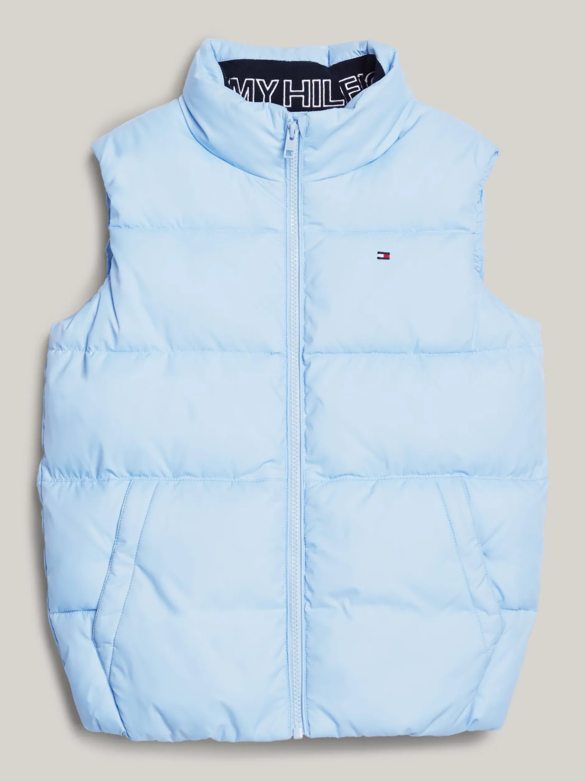 Kurtki*Tommy Hilfiger Luźny Ocieplany Bezrękawnik VESSEL BLUE