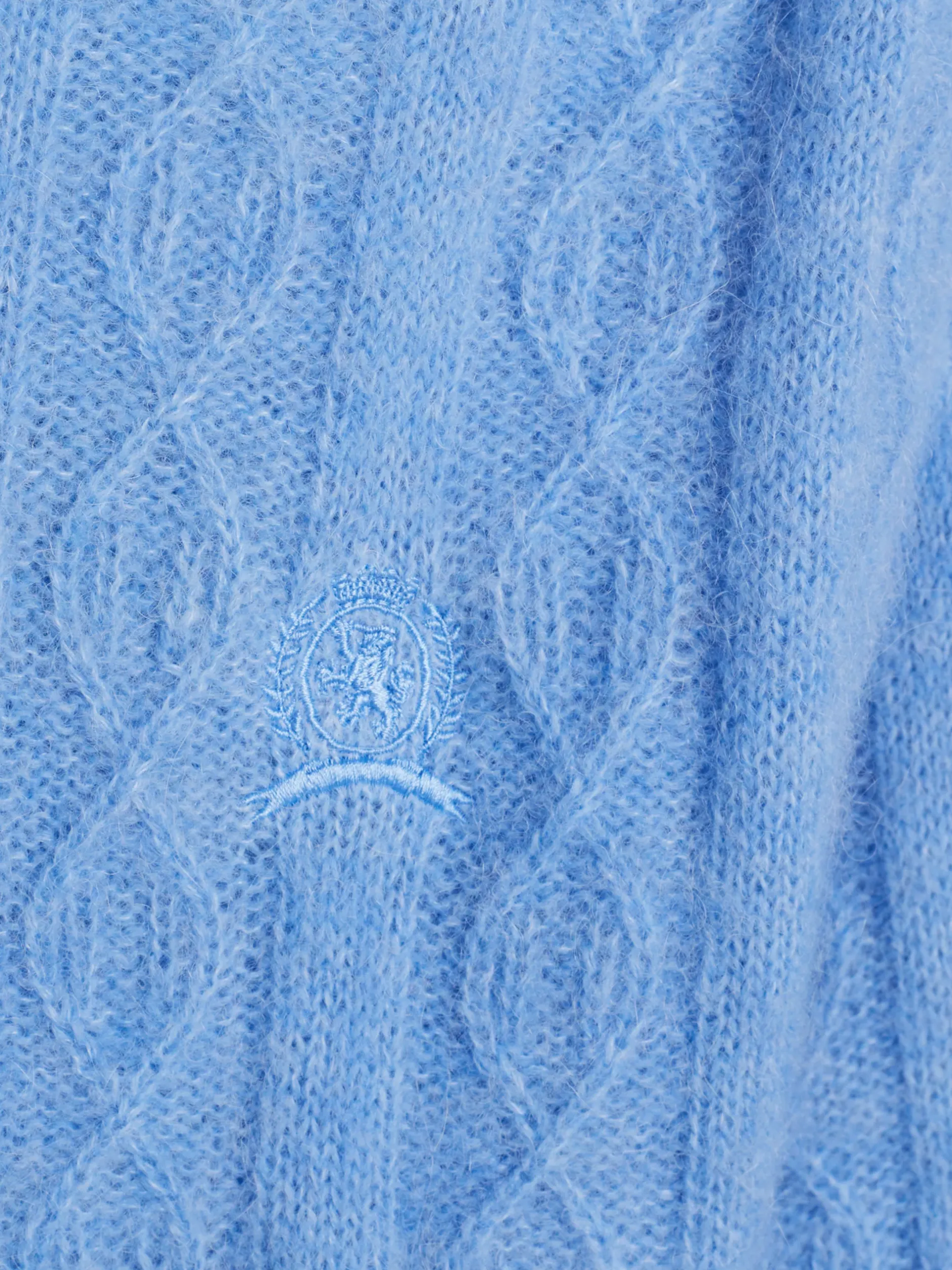 Dzianina|Swetry*Tommy Hilfiger Luźny Sweter Z Wycięciem Z Tyłu I Emblematem VESSEL BLUE